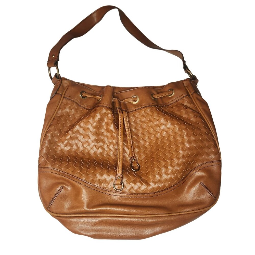 Vintage Brown Avon Shoulder Bag 15" L  X 12" H X 4" D Strap 22"